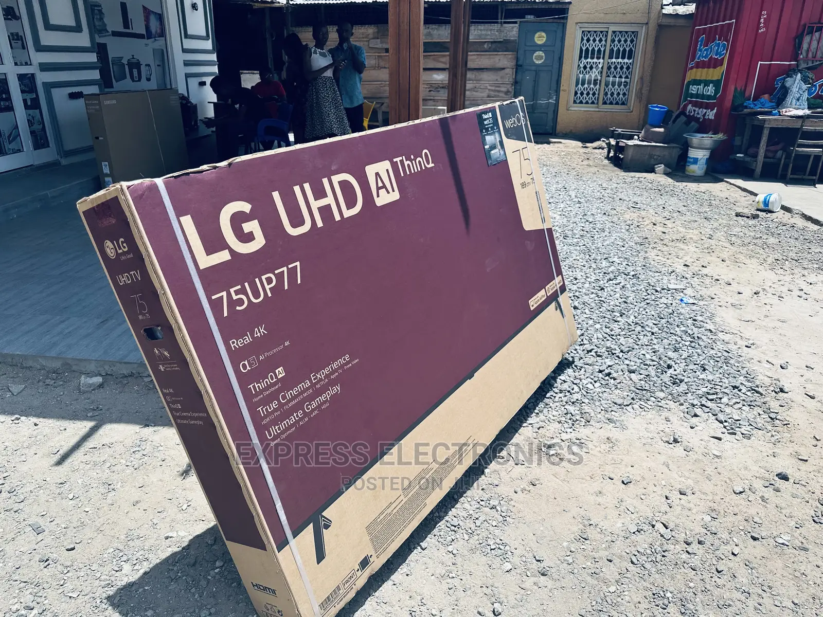 Thinq Webos Smart Display 75”Up77 LG Tv