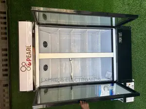 568L Pearl Tempered Glass Door Display Fridge 2door PVC74