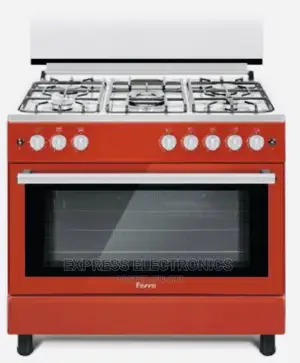 60/90 Red Cooker Oven Grill Rotisserie Ferre 5burner Gas