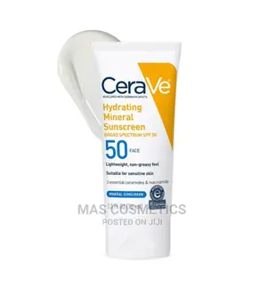 Cerave Hydrating Mineral Sunscreen SPF 50