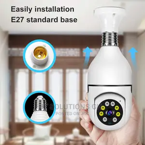 V380 WIFI Bulb Camera, 1080P, Double Double Light Source, In
