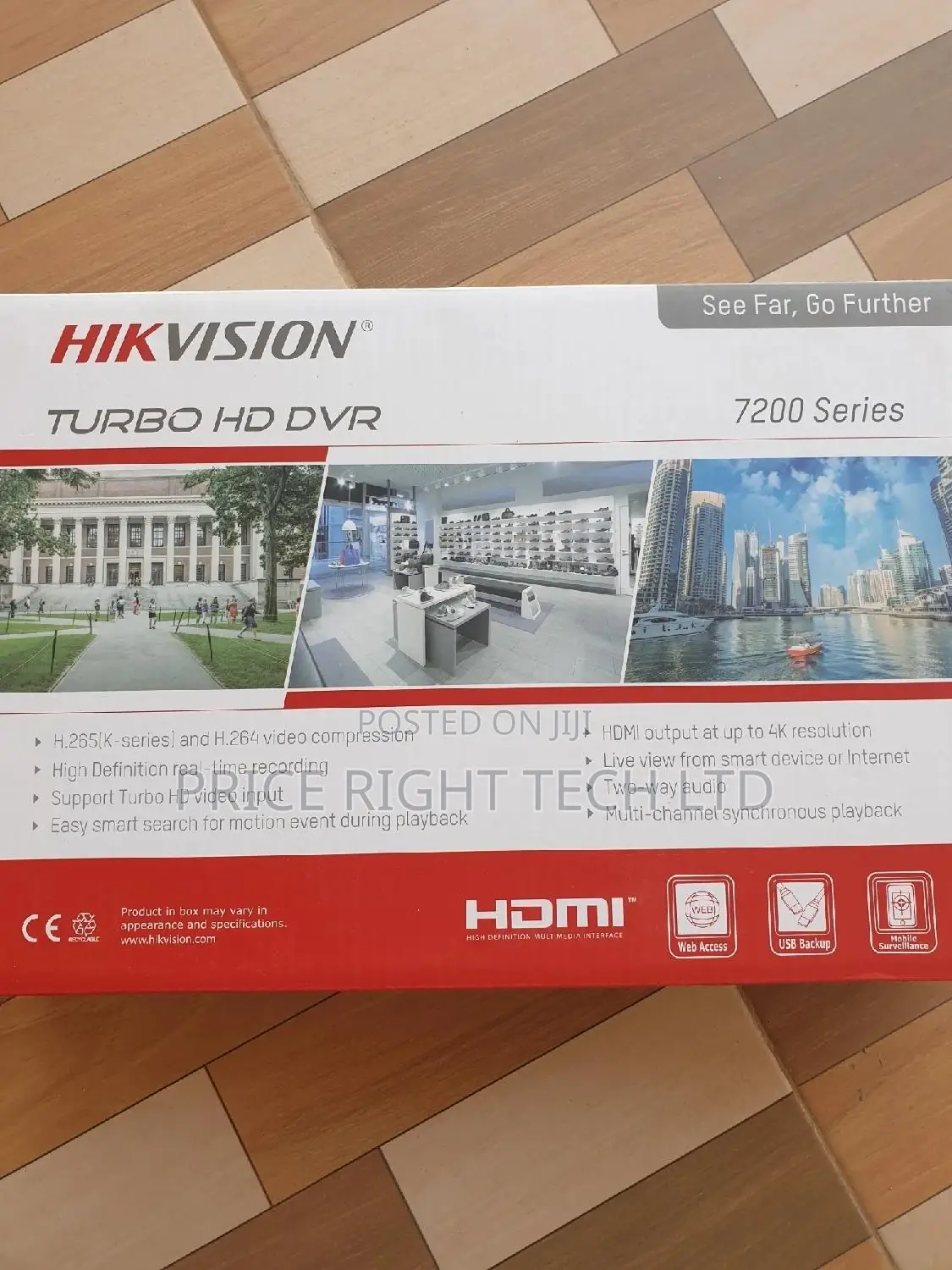 Hikvision 4 Channel 720p 1u H.265 DVR