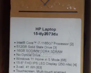 New Laptop HP 15 16GB Intel Core I7 SSD 512GB