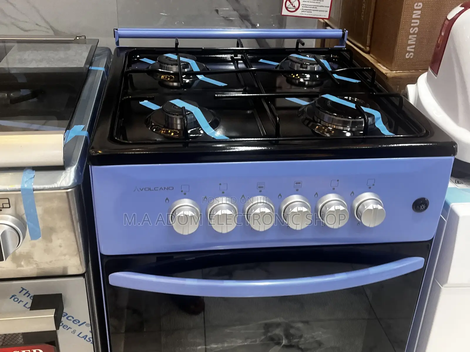 Super Volcano 4burner Gas Cooker 50×50