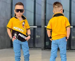 Quality Baby Boy Jeans With Cartoon Characters Top,