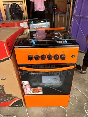 4 Burner Gas Cooker 50×50 Oven and Grill Volcano