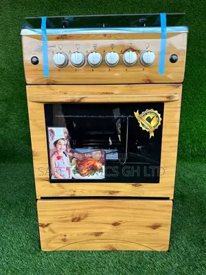 4 Burner Gas Cooker 50×50 Oven and Grill Light Wooden