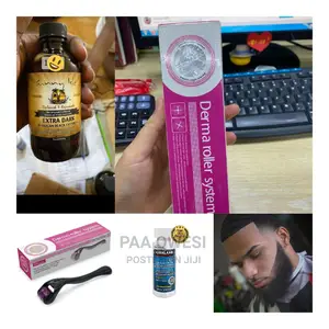 Derma Roller,Kirkland Jamaica Castor Oil.