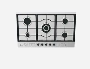 Midea Built-In Gas Hob 90g50me005-Sft , 5 Burner, 90 X 51 Cm