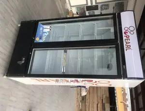 2doors With Glass Shelves Display Fridge PVC 49–. 368 L