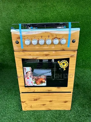 Light Wooden 4 Gas Burner Oven With Grill
