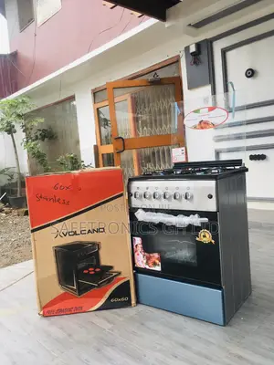 4 Gas Burner Oven With Grill Volcano Gray