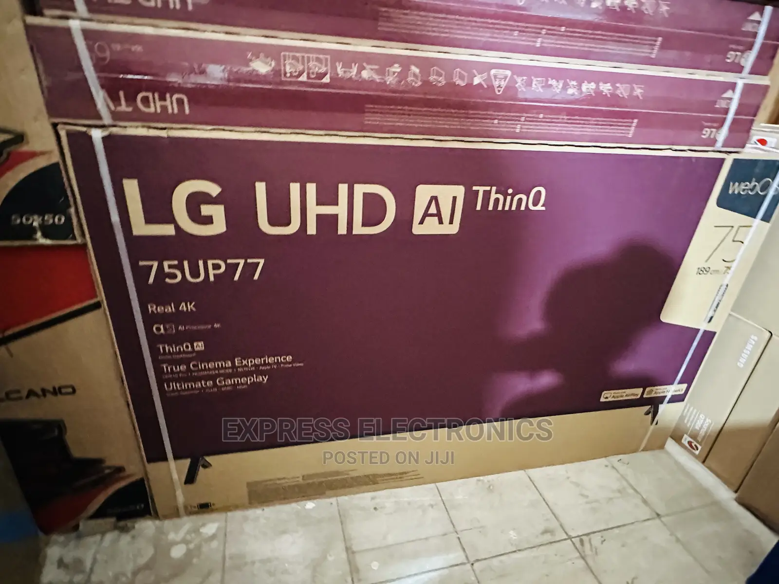 AI Sound AI Brightness Control LG UHD Up77 75” Tv