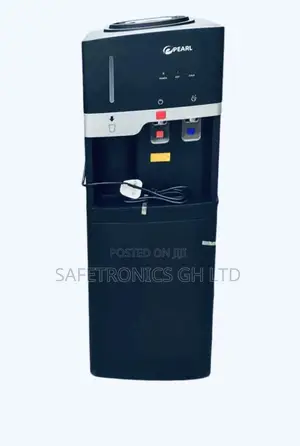 Pearl Water Dispenser With Fridge – Black PWD-1117FBL