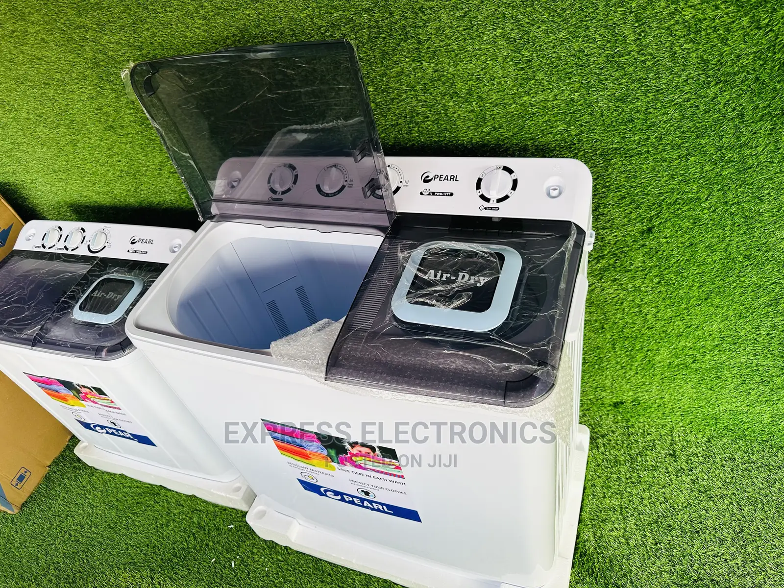 12kg Transparent Lid Twintub Washing Machine Pearl Topload