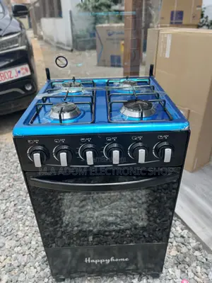 Stainless Steel Black Colour Kitchen Stove 50x50
