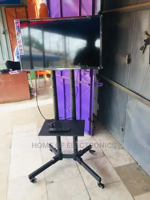 Perfect for Offices Movable Mobile TV Stand With Wheels