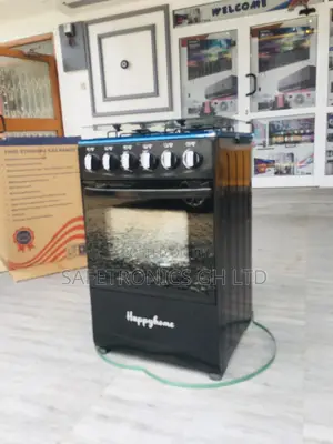 Durable Happy Home 4 Burner Gas Cooker With Oven