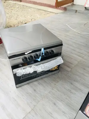 Sliver Volcano 4 Burner Gas Cooker With Mini Oven Grill