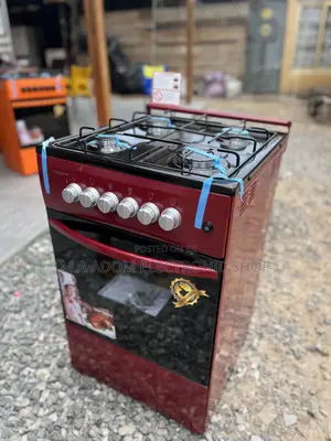Wine Colour 4 Burner Gas Cooker 50x50