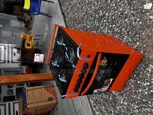 Shiny Orange Volcano Gas Burner With Oven,Grill 50×50