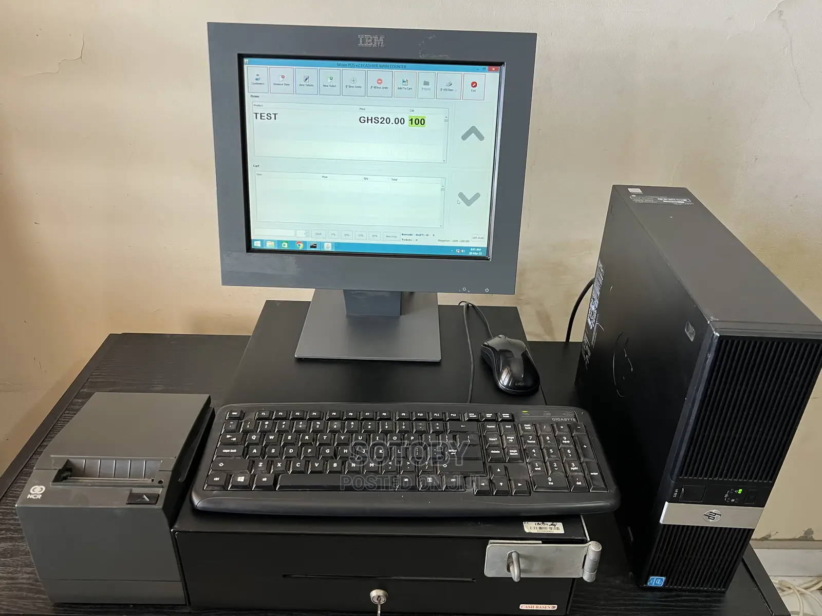 Complete Touchscreen POS Computer Cash Drawer and Printer
