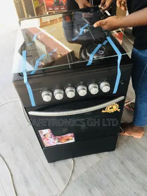 Volcano Black 4 Gas Burner Oven With Grill