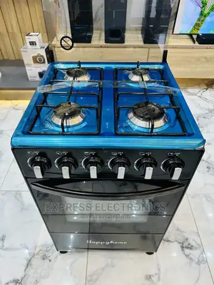 Hot  Cake on Happy Home 4burner Black Oven Grill Cooker