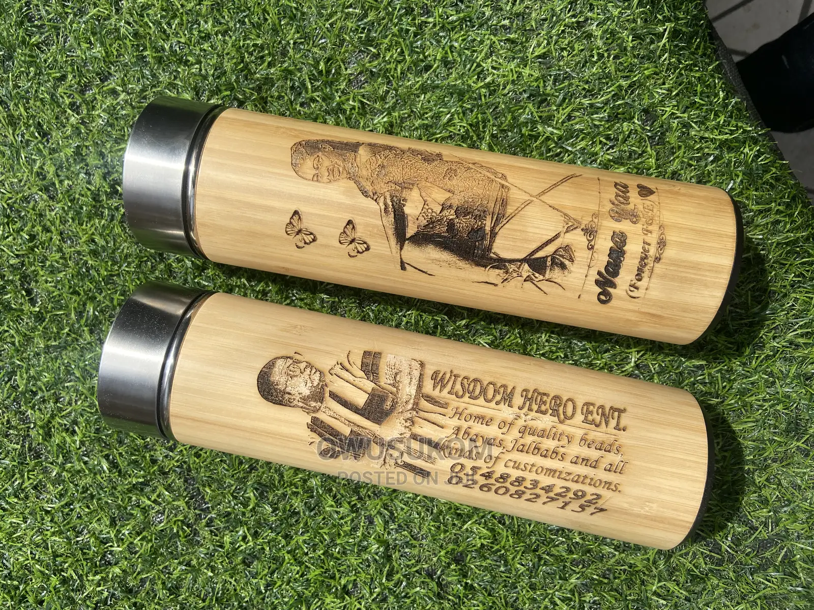 Customize Bamboo Flask