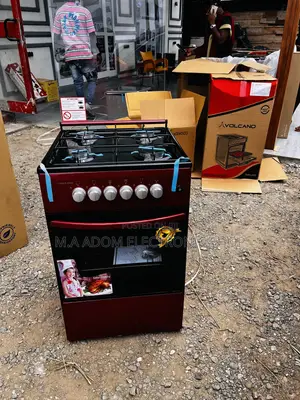 Volcano Gas Cooker With Oven Glass Top