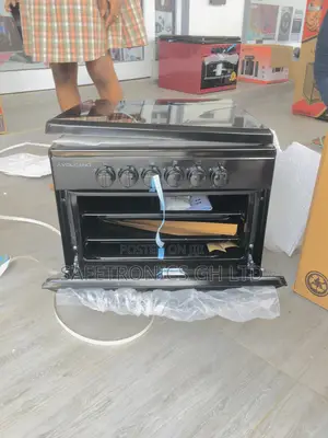 Black Mini Volcano 4 Gas Burner Oven Grill
