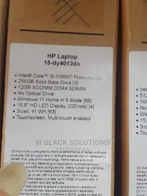 New Laptop HP 15 12GB Intel Core I5 SSD 256GB