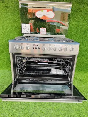 Ferre 6 Burner Gas Cooker (4+2) 60×90 Black