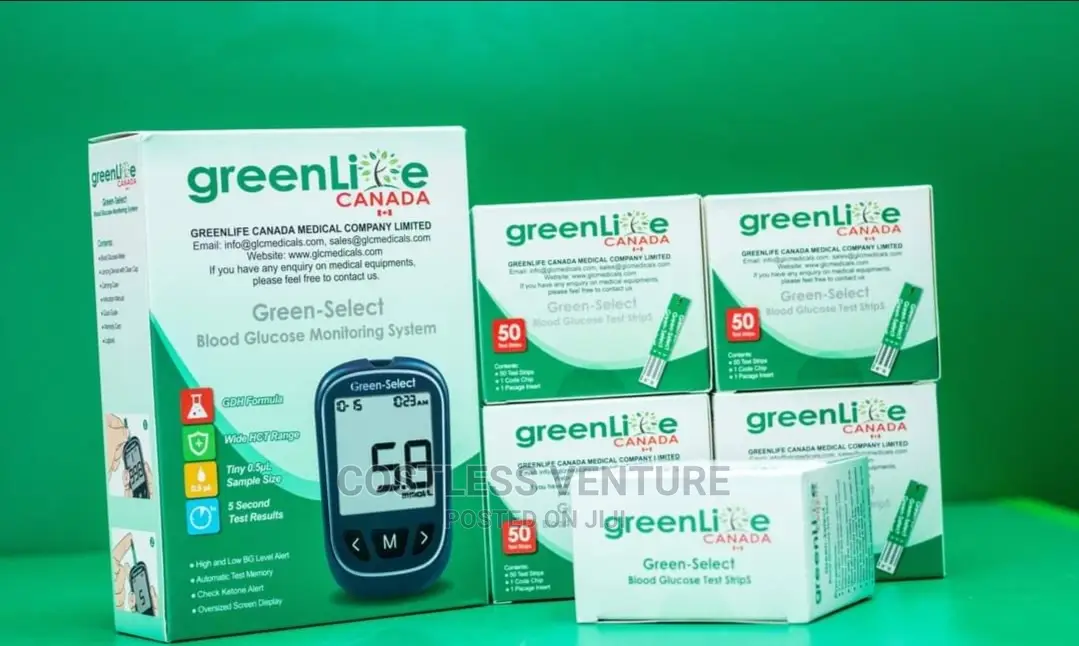 Green-Select Glucometer Strips