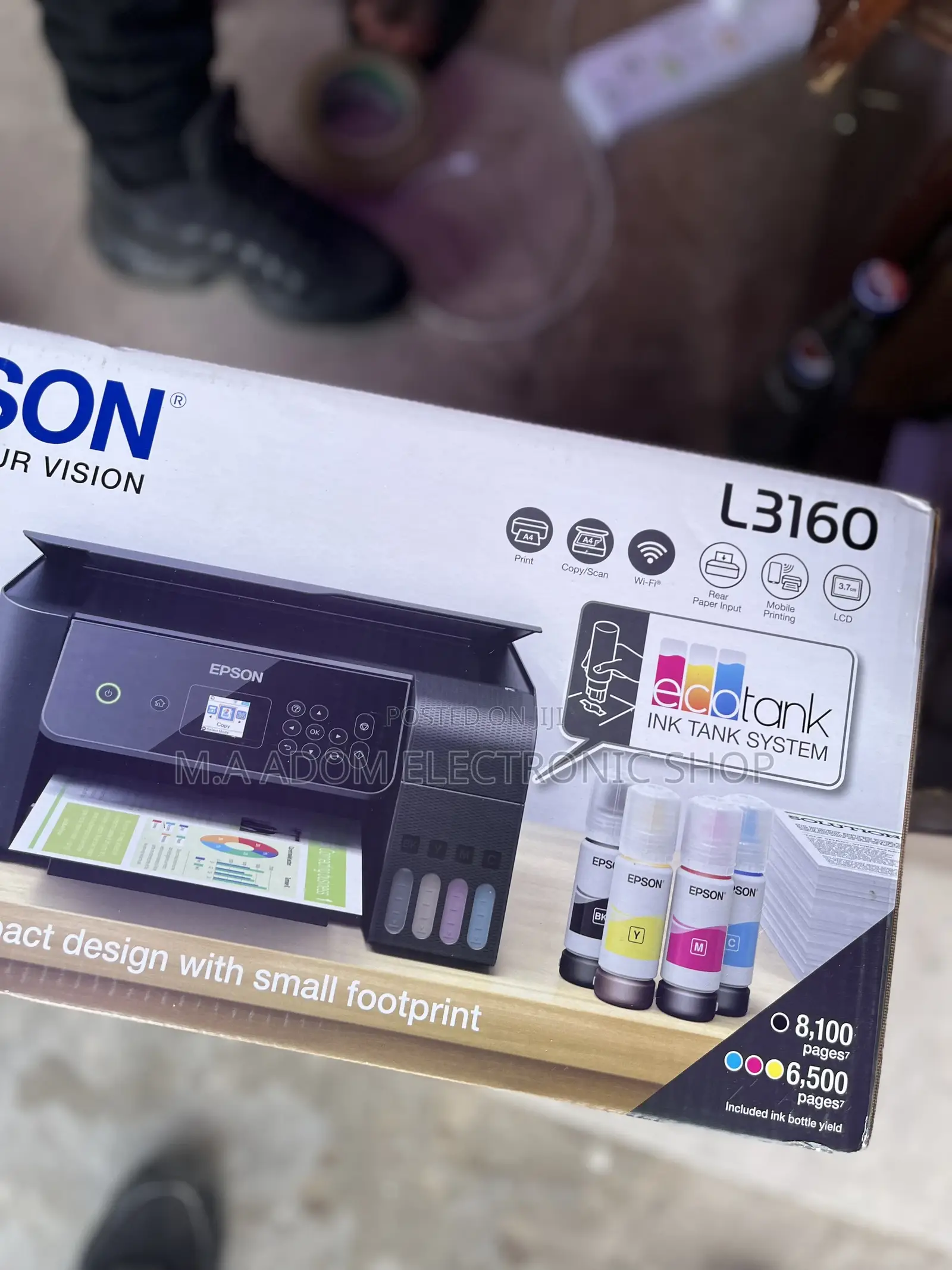 Epson 4 in 1 Printer Copy Print Scan Wireless