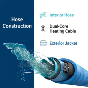 Camco 50FT Cold Weather Heated Drinking Water Hose,Q006,540W