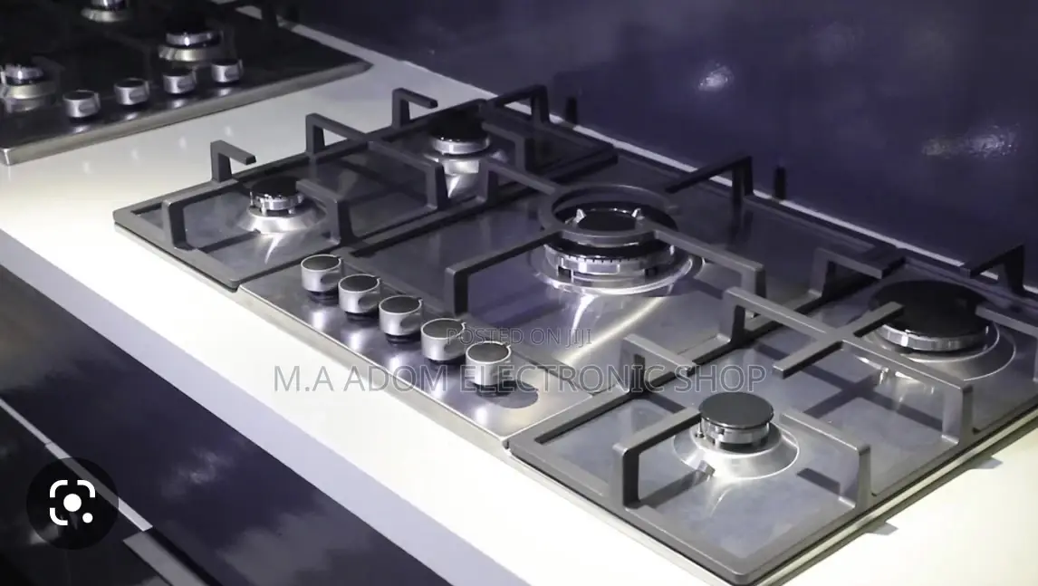 Midea 5 Burner Gas Hob Silver Colour