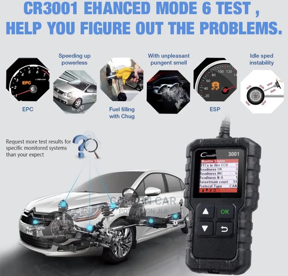 Launch CR3001 OBD2 Car Diagnostic Scanner