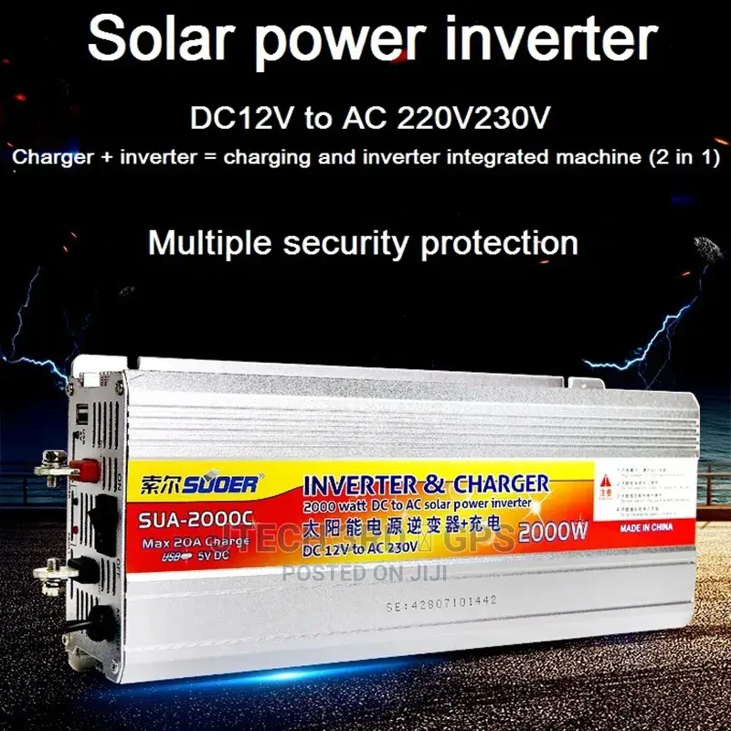 2 in 1 2000watts Power Inverter Hybrid