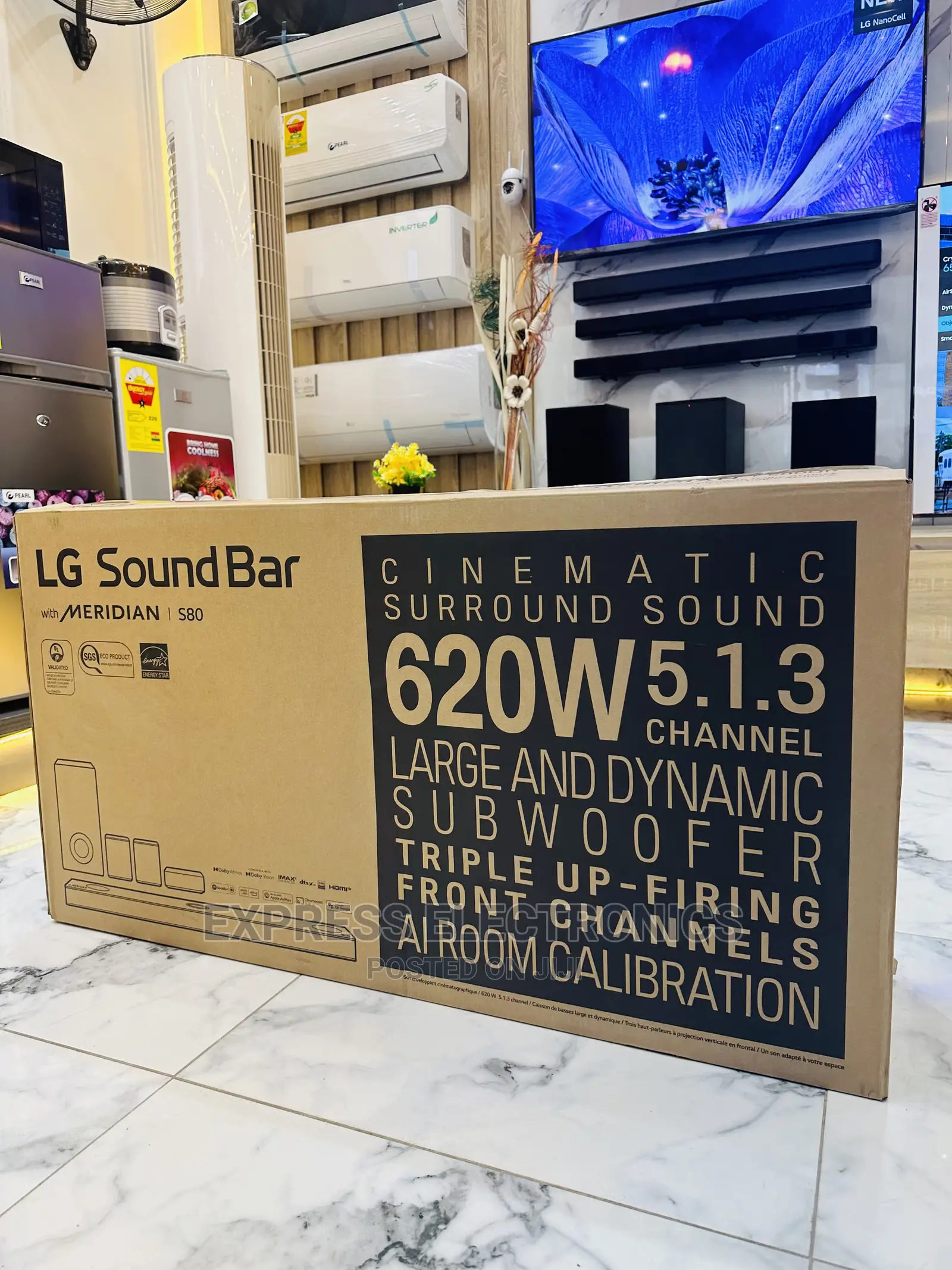 WTP and Rear Speakers Compatible LG Soundbar S80QR 620W