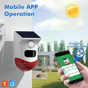 Solar Alarm Outdoor Wifi Pir Motion Sensor