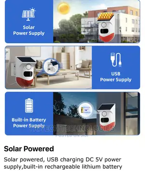 Solar Alarm Outdoor Wifi Pir Motion Sensor