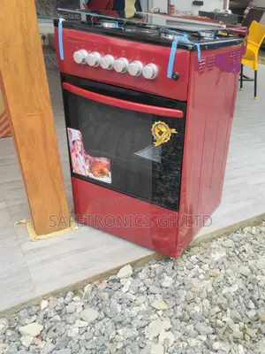 4 Burner Gas Cooker 50×50 Oven and Grill Volcano Red