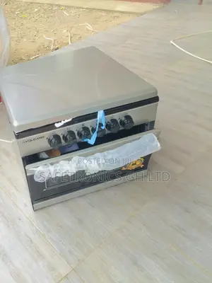 Sliver Volcano Mini 4 Burner Gas Cooker 50×50 Oven and Grill