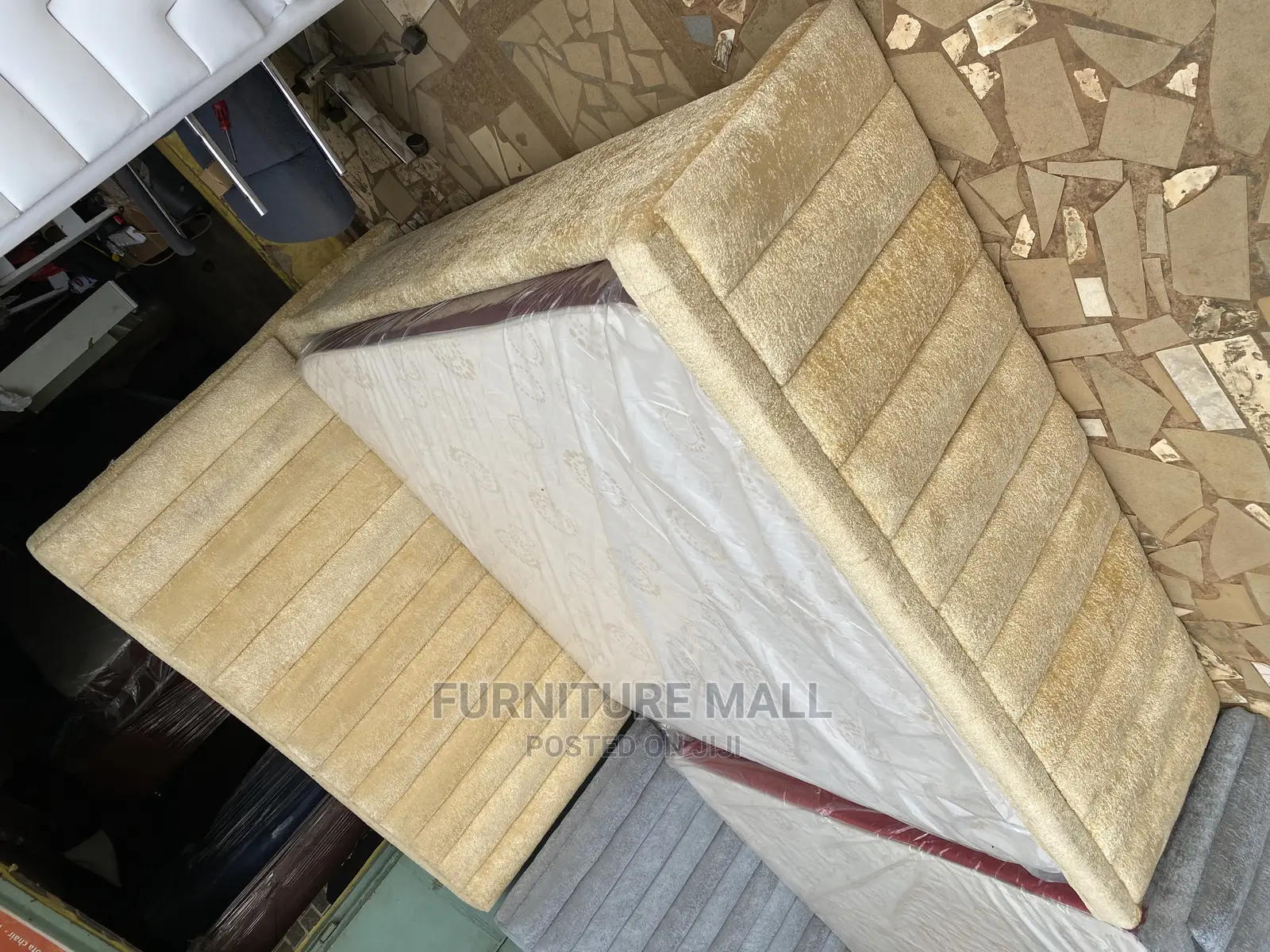 New Queensize Bed With Mattress Available as Seen 