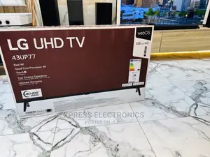 LG UHD 43”Up77 Series Classic Sleek Tv Display