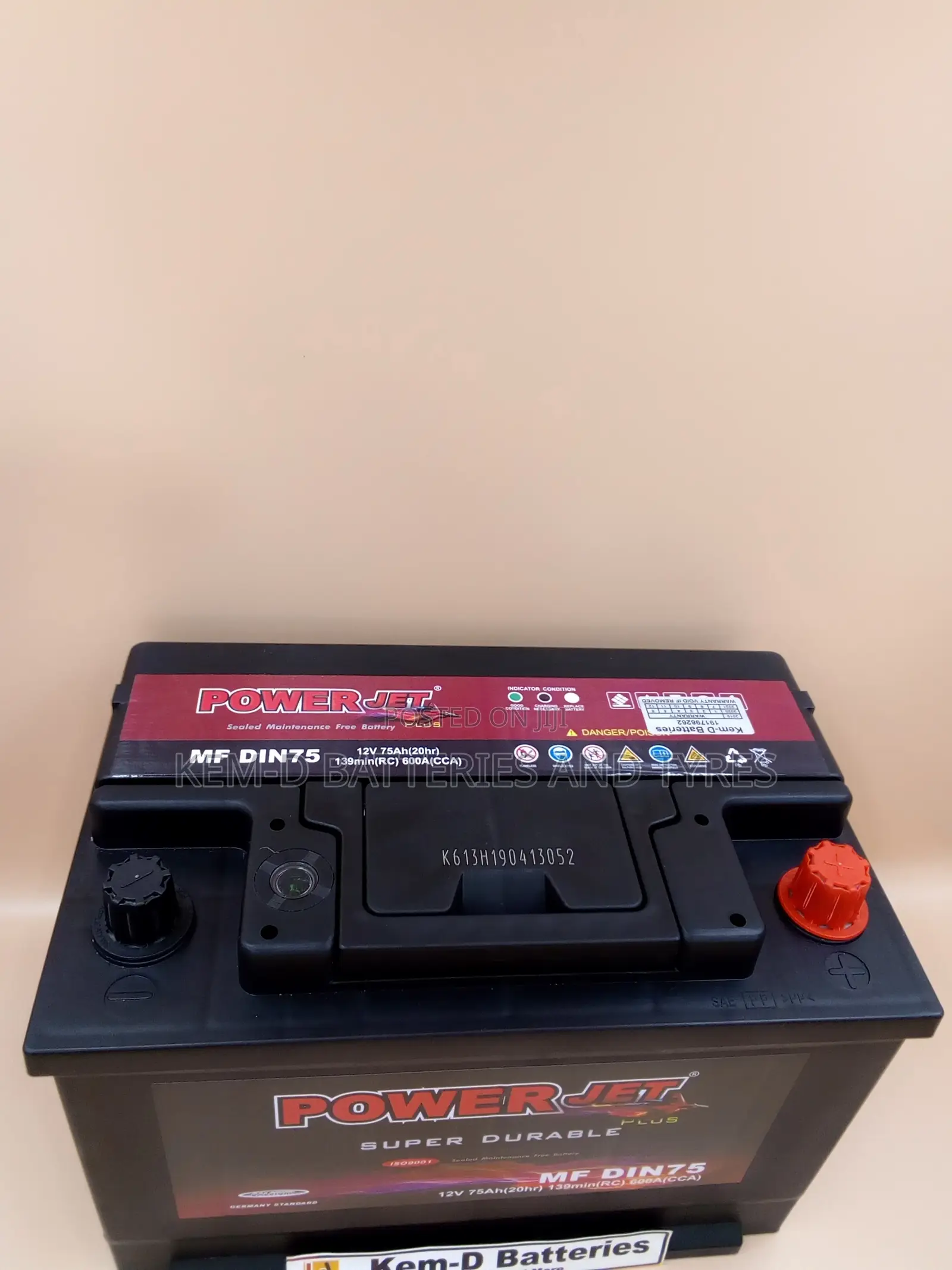 15 Plates Powerjet Car Battery For Camry + Free Delivery