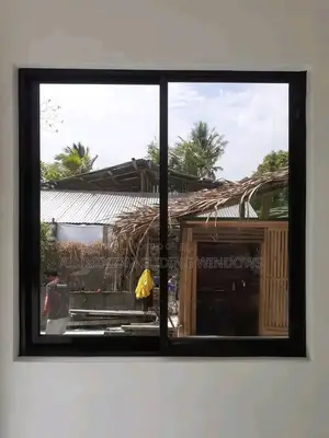 Black Aluminium And Glass Windows