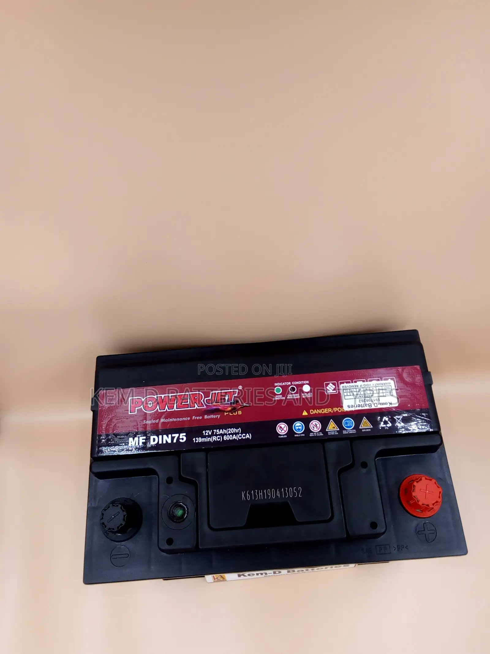 15 Plates Powerjet Car Battery For Camry + Free Delivery