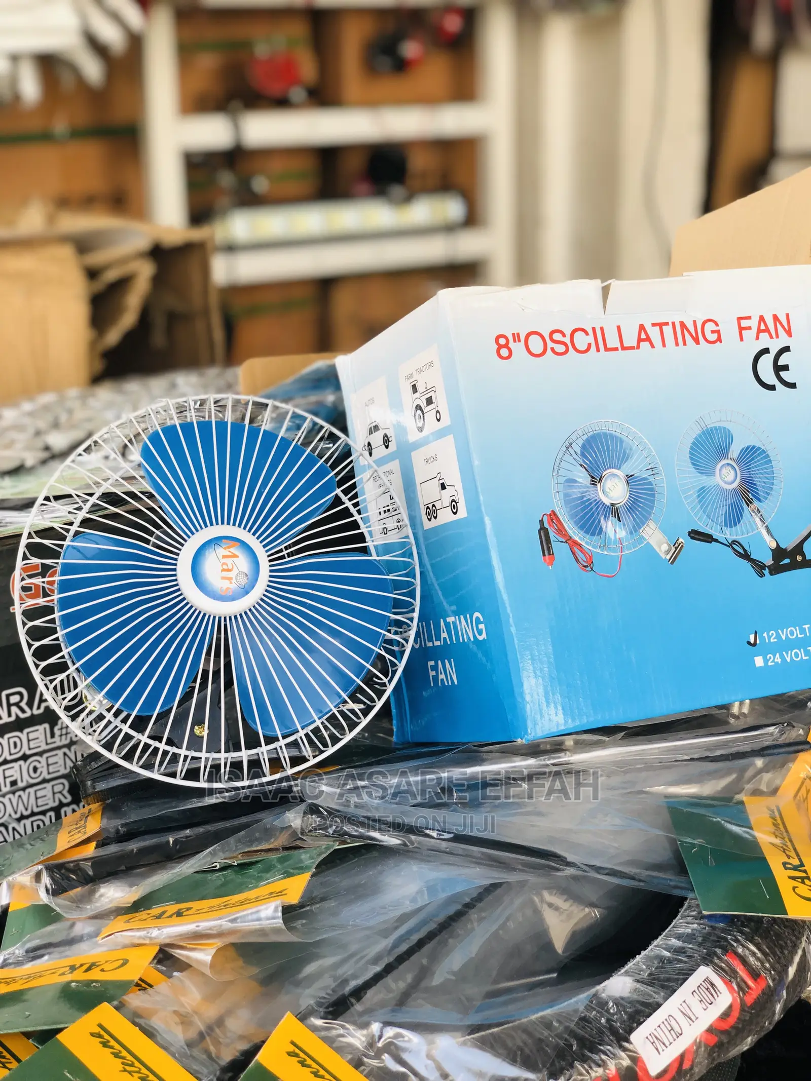 Oscillating Fan for Vehicles